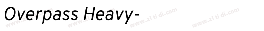 Overpass Heavy字体转换 Overpass Heavy字体转换